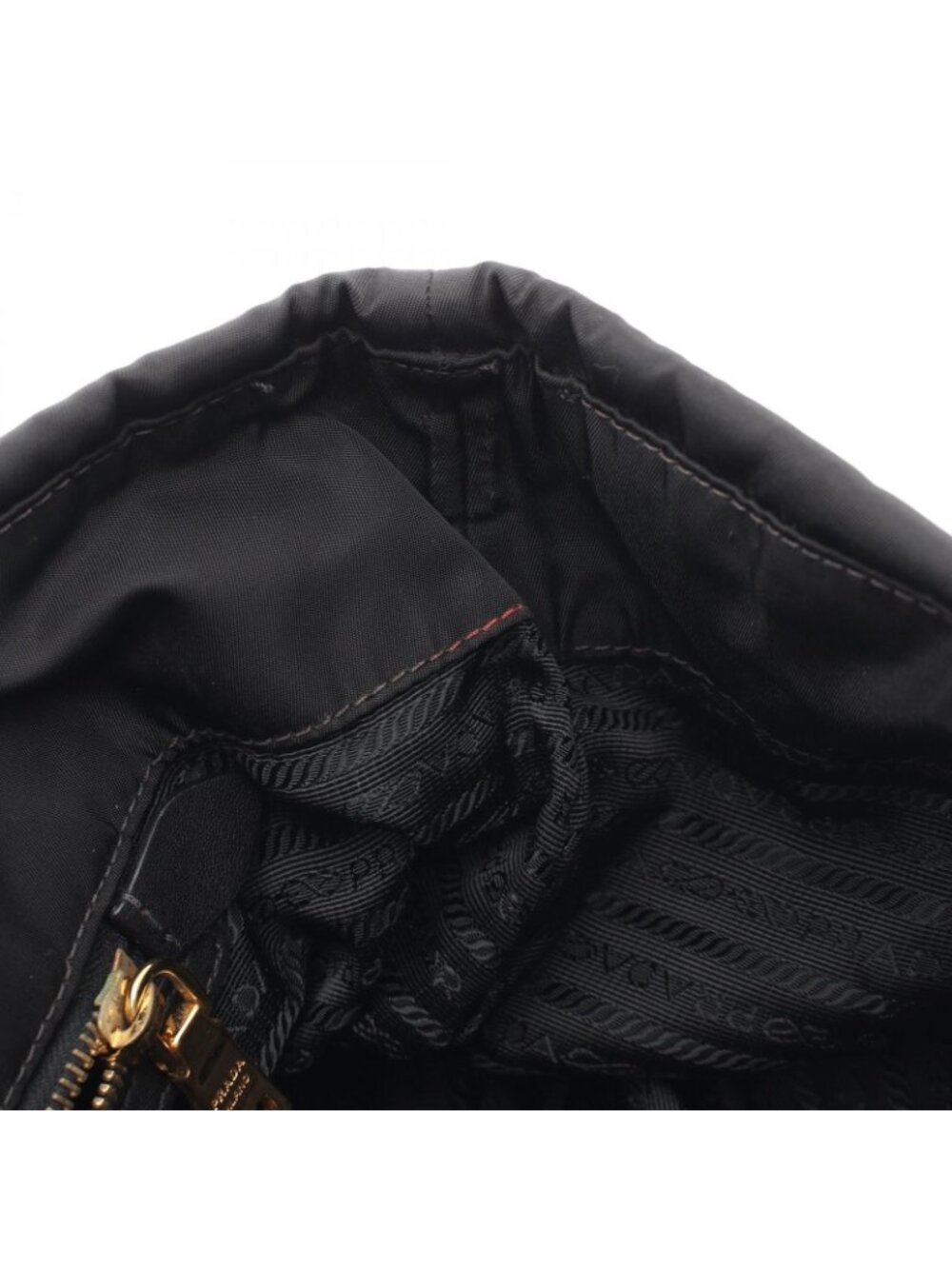 Prada Tote Trianglelogo Black Nylon Leather - Picture 8 of 9